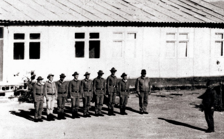 личный состав 299 ВЭО, г. Шиндант, справа Г.Г. Габелок 1981г.