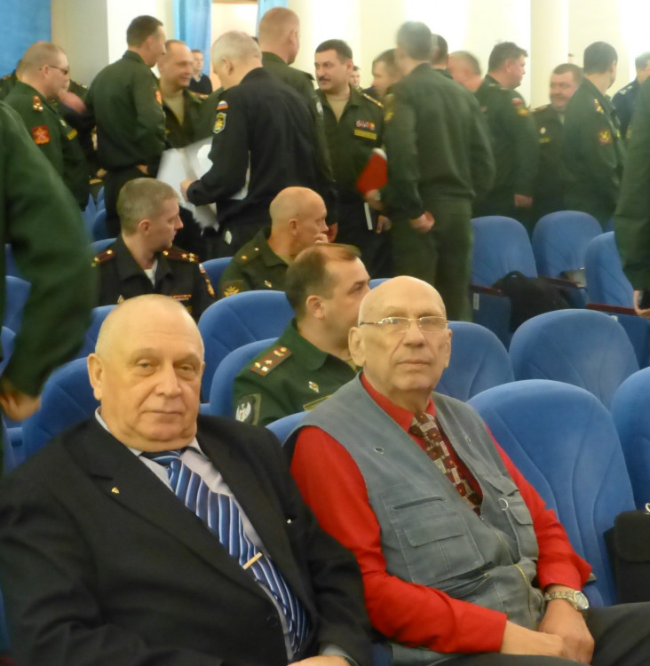 ветераны Тыла ВС. генерал-майор ветеринарной службы В.П. Ветров и В.А. Семин
