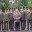 _генерал-майор ветеринарной службы В.П. Ветров и офицеры ВВИ. подполковник О.Ю. Марковский справа